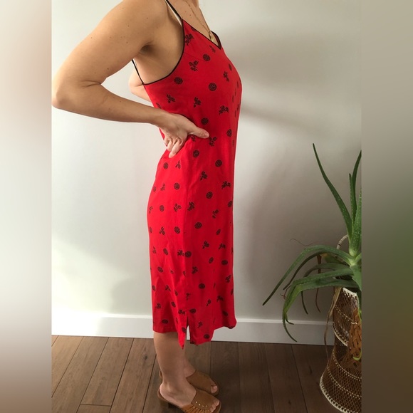 Vintage Red Slip Style dress - Picture 15 of 15